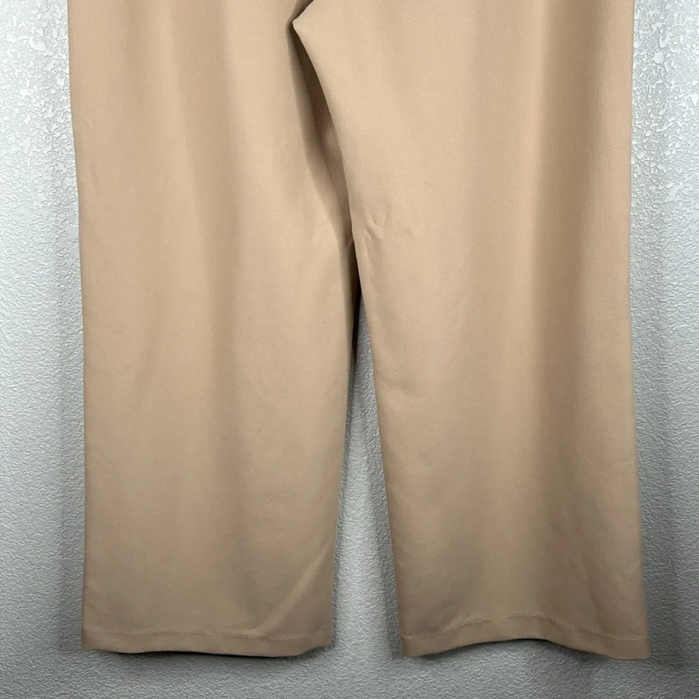 Abercrombie & Fitch Tan Pleated Wide Leg with Pockets Dress Pants Size Large - Picture 7 of 9